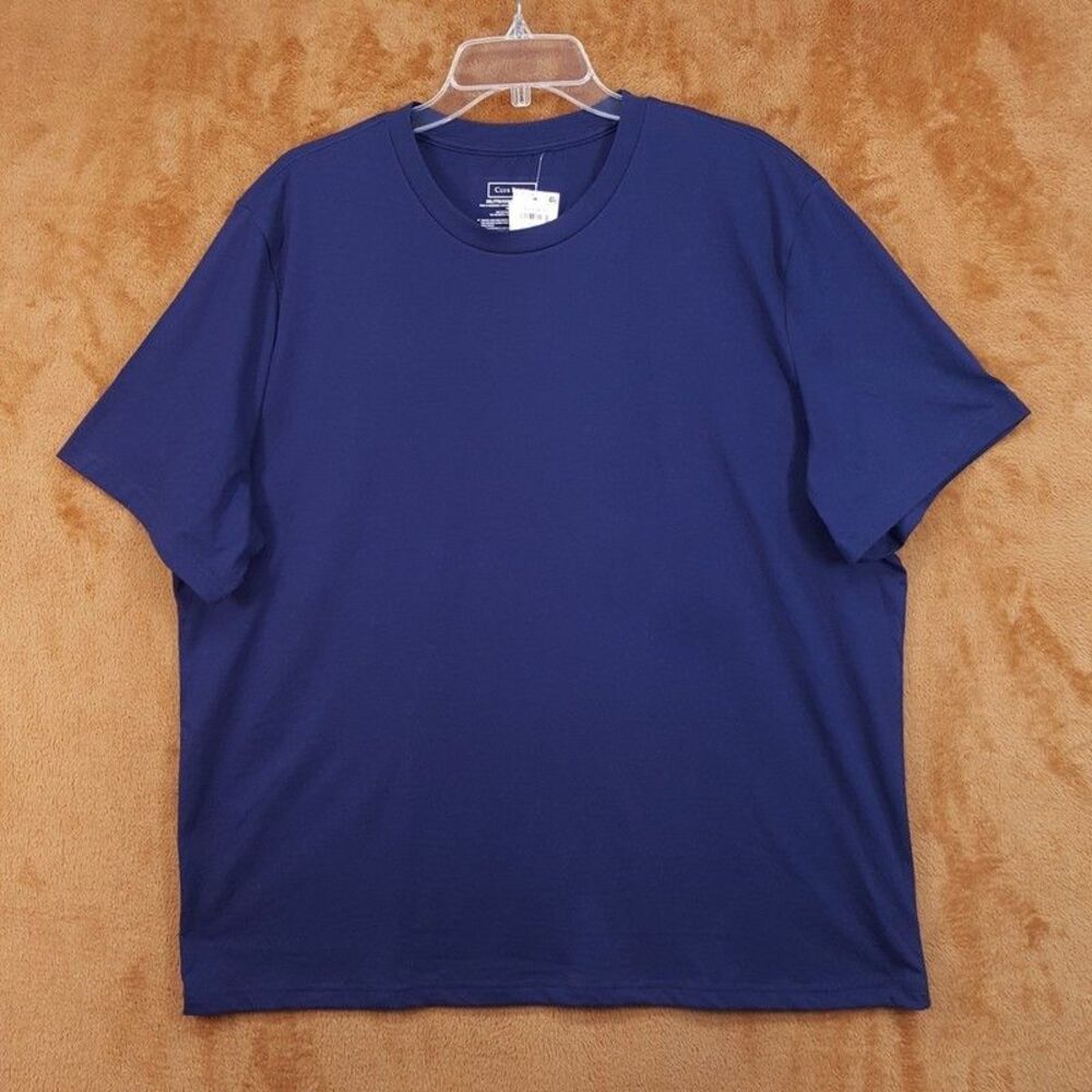 CLUB ROOM Shirt Mens XXL Blue Pullover T-Shirt Soft Knit Comfort Tee